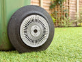 UK Wheelie bin Delorean Back To The Future style wheel trims (125mm)