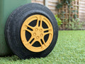 UK Wheelie bin Impreza WRX style wheel trims (125mm)