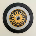 BBS Multi spoke styled wall clock (25cm)